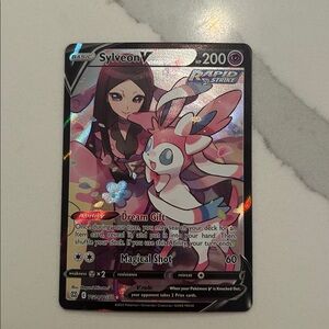 Sylveon V Trainer Gallery Full Art Pokemon Card TG14/TG30